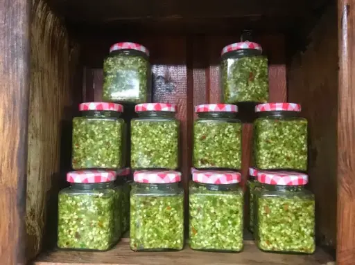 Pâte de piments verts (pot de 110g)